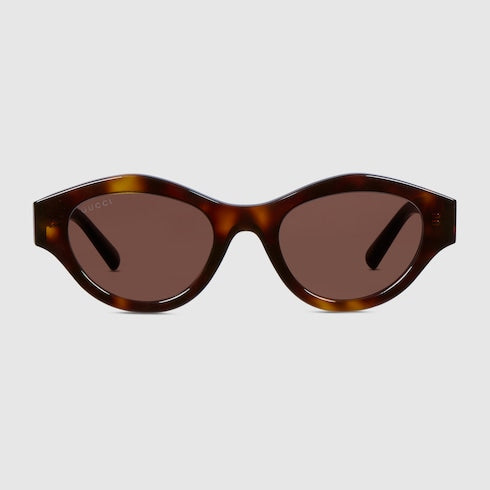 Cat-eye frame sunglasses - brown tortoiseshell