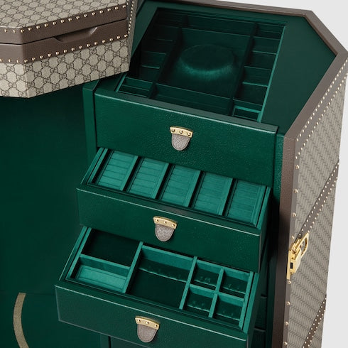 GG Supreme Jewelry Trunk - beige and ebony GG Supreme