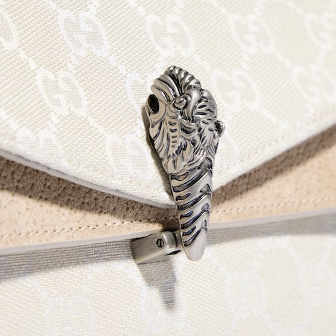 Dionysus small shoulder bag - ivory GG canvas