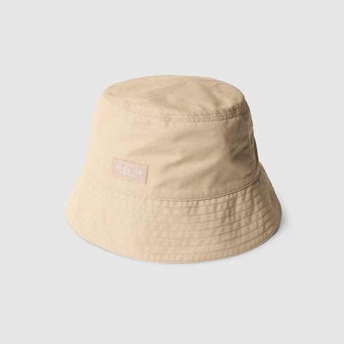 Cotton canvas bucket hat - sand
