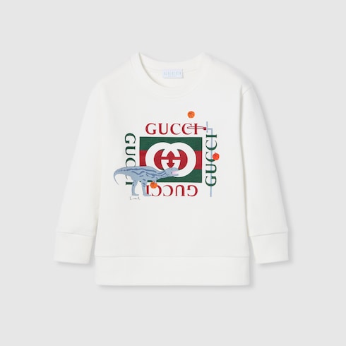 Children's cotton sweatshirt - white