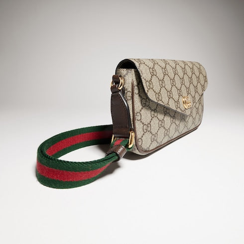 Ophidia pochette - beige and ebony Supreme