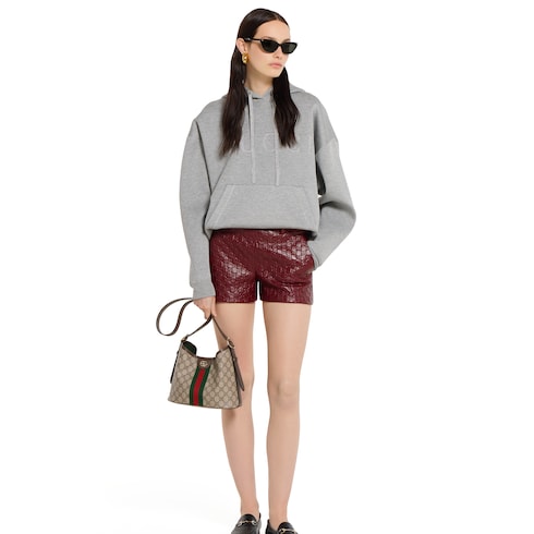 Ophidia small shoulder bag - beige & brown