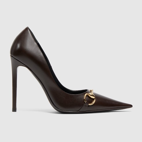Women's Donna pump - dark brown leather