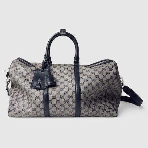 Gucci Essence Classic medium duffle bag - blue GG canvas