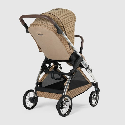 Gucci Bassinet-Stroller combo - beige and ebony GG canvas