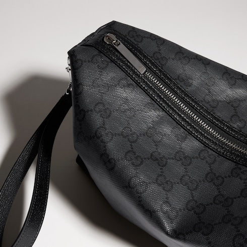 Gucci Essence Classic medium crossbody bag - black GG canvas
