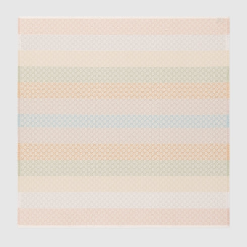 GG jacquard shawl - Pastel