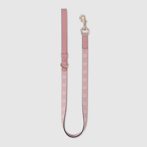 Small/medium leash - powder pink fabric