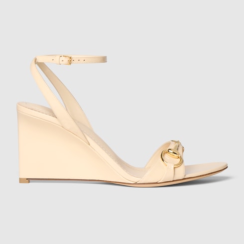 Women's Donna wedge sandal - ivory patent leather