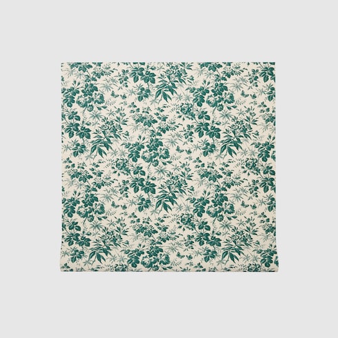 Herbarium print wallpaper - emerald green Herbarium