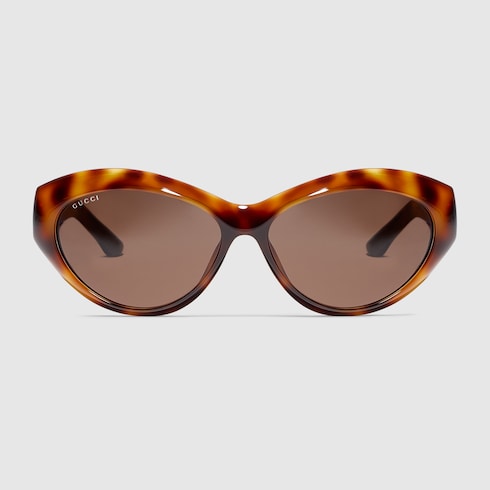 Cat eye frame sunglasses - brown tortoiseshell