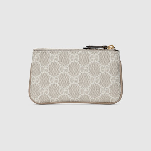 Ophidia key case - beige and white Supreme
