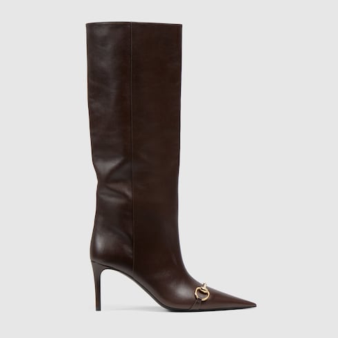Women's Donna slip-on boot - dark brown leather