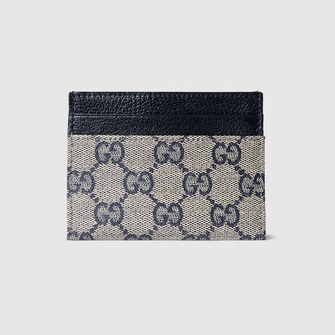 Gucci Essence Classic card case - blue GG canvas