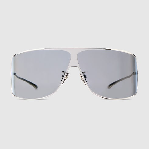 Mask frame sunglasses - white