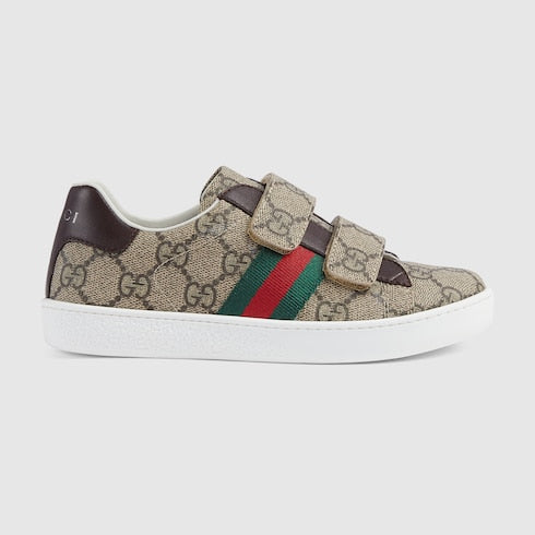 Children's Ace sneaker - beige and ebony GG Supreme