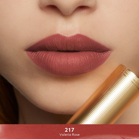 120 Sonia Light Beige, Rouge à Lèvres Mat Lipstick - 217 Valeria Rose