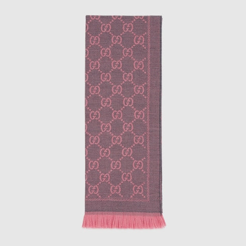 GG wool scarf - Graphite