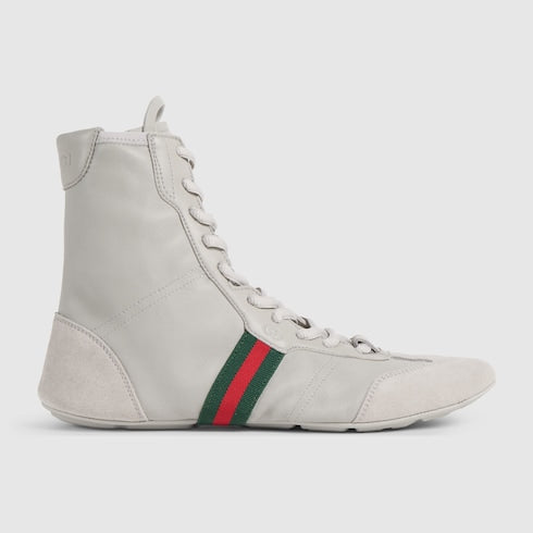 Women's Flex high-top sneaker - grey leather
