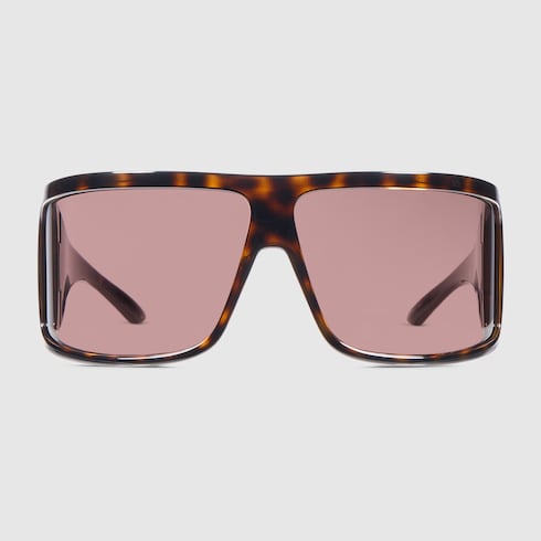 Mask frame sunglasses - brown tortoiseshell