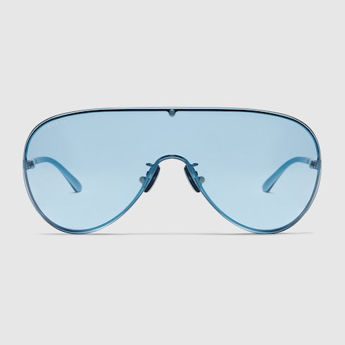 Mask frame sunglasses - blue