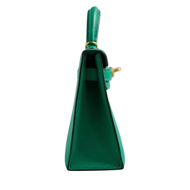 Vert Jade Epsom Mini Kelly 20 II Gold Hardware, 2021 - Crowned Bag
