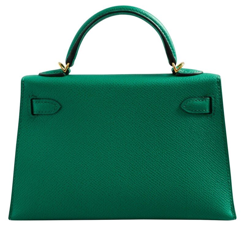 Vert Jade Epsom Mini Kelly 20 II Gold Hardware, 2021 - Crowned Bag