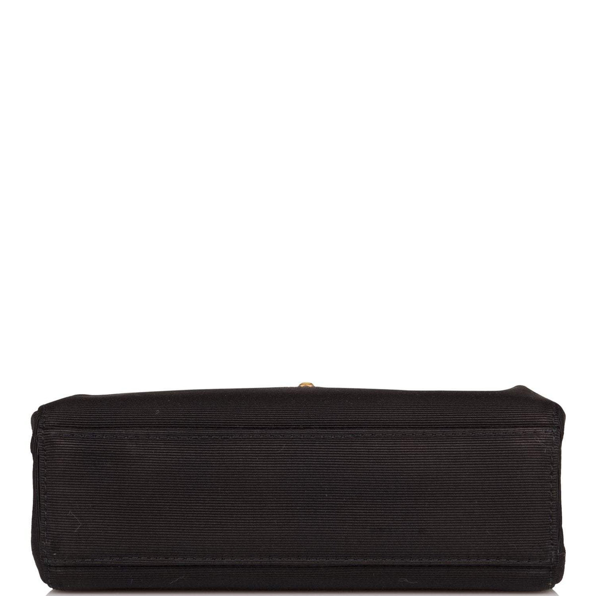 Vintage Chanel Mini Kelly Bag Black Satin Gold Hardware - Crowned Bag