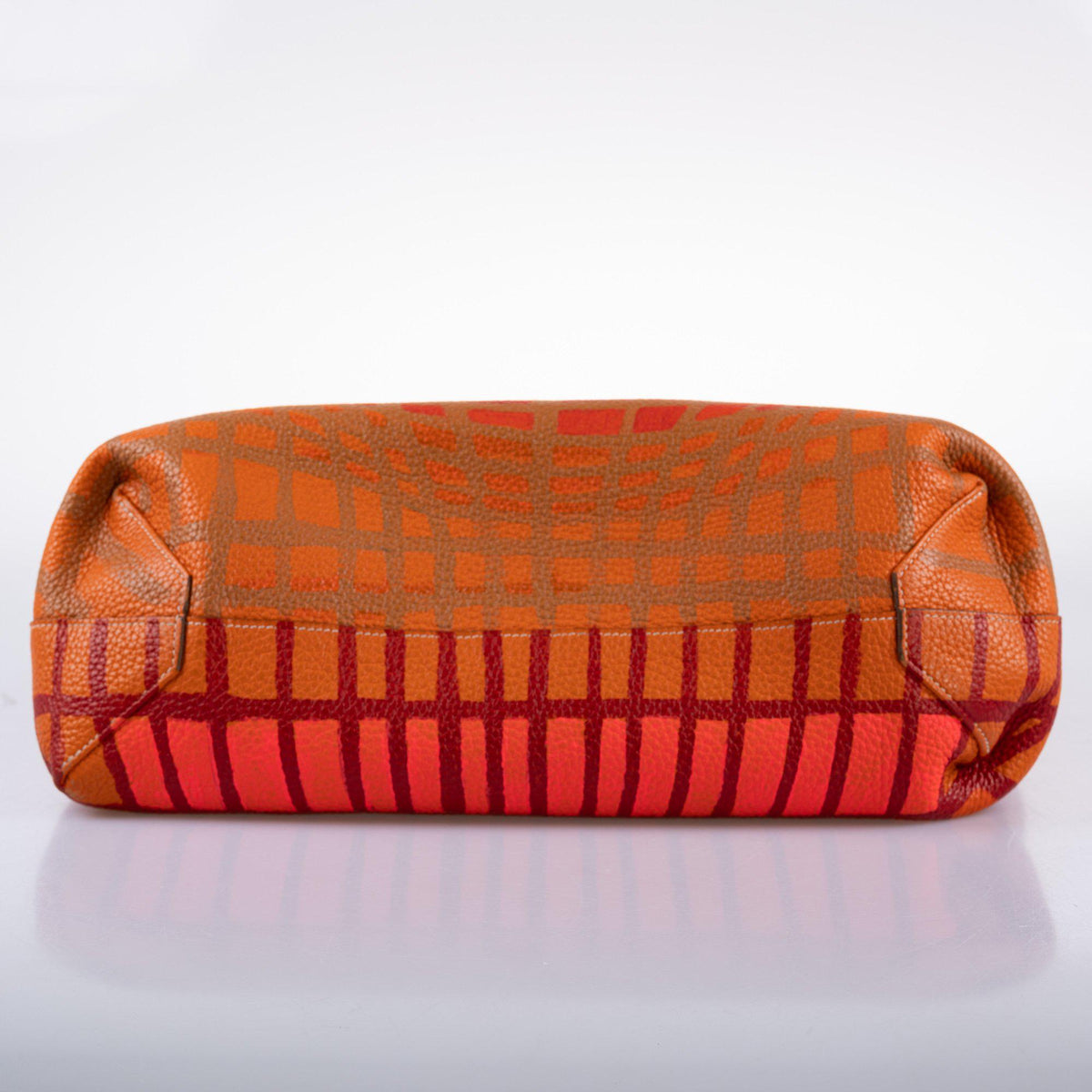 Vintage Hermes Double ‘Cyber’ Sens 36 Custom Painted Clemence Reversible Tote - Crowned Bag