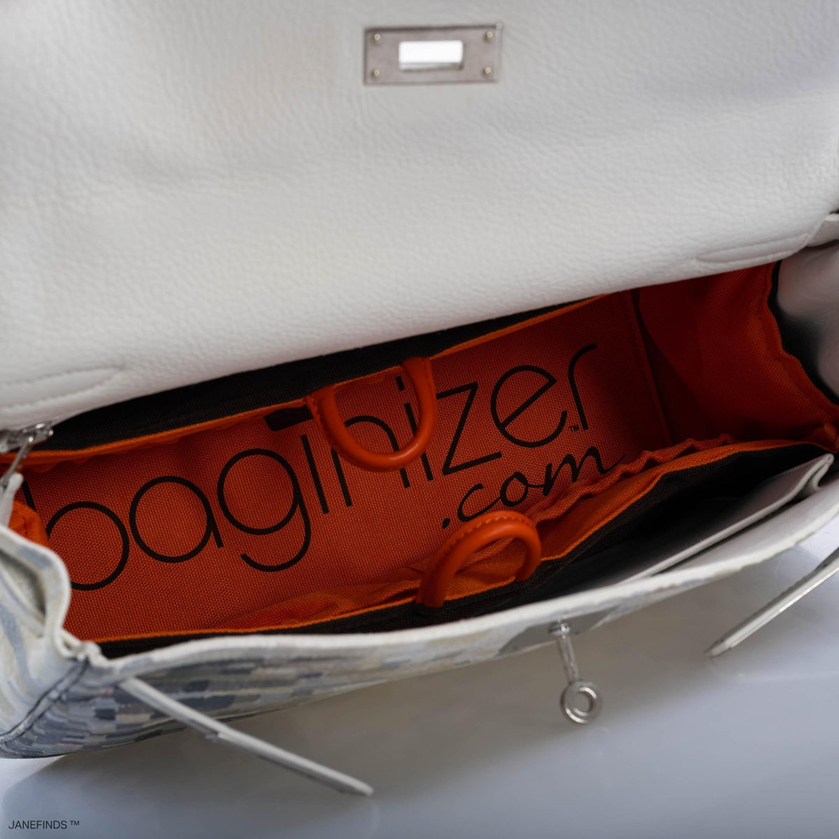 Vintage Hermes Kelly 32 Digital Hima Custom Painted Clemence with Palladium Hardware - Crowned Bag
