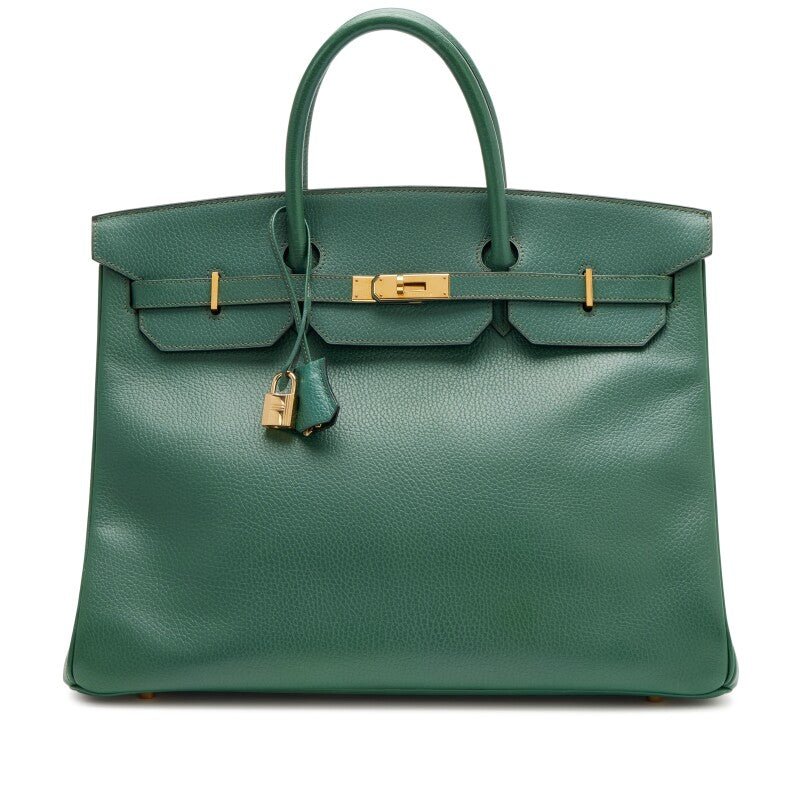 Vintage Vert Anglais Ardennes Birkin 40 Gold Hardware, 1996 - Crowned Bag