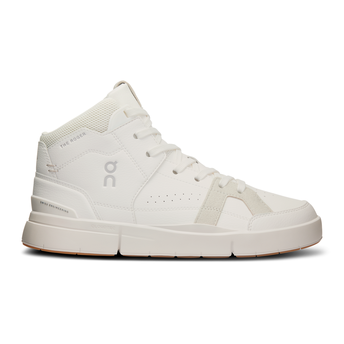 On Running Women's The Roger Clubhouse Mid Shoes - White / Sand On Running