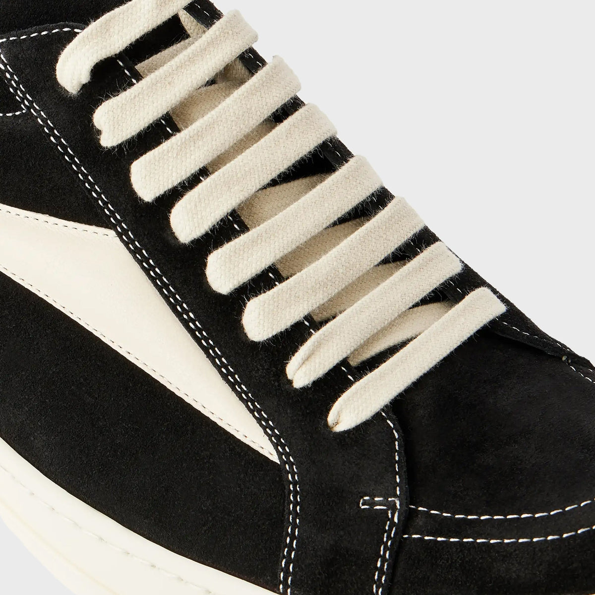 Rick Owens Vintage Sneaks - Black / Milk Rick Owens