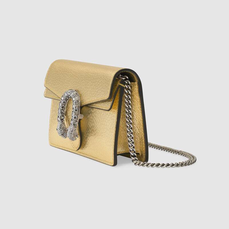 Gucci Dionysus Super Mini Gold Bag Gucci