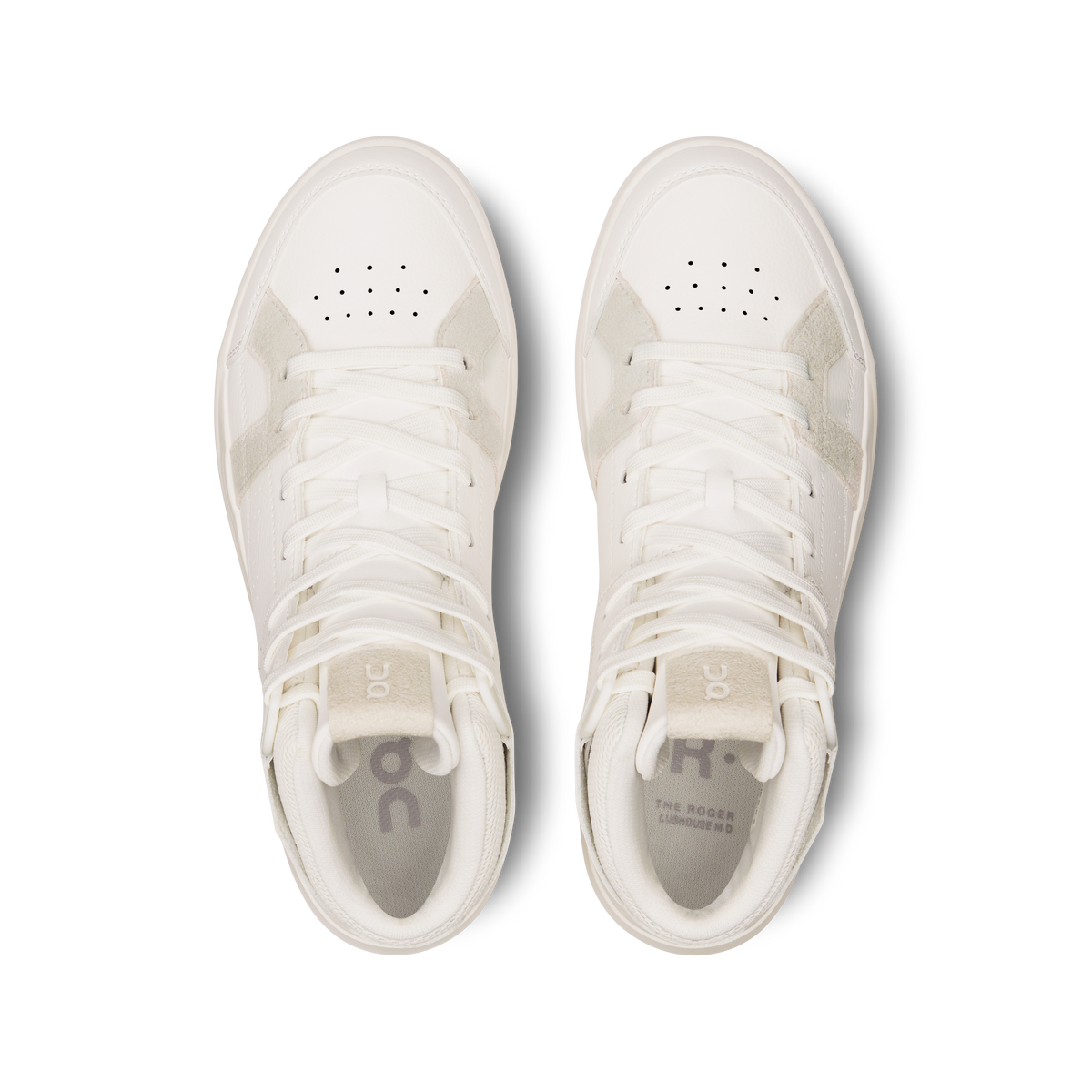On Running Women's The Roger Clubhouse Mid Shoes - White / Sand On Running